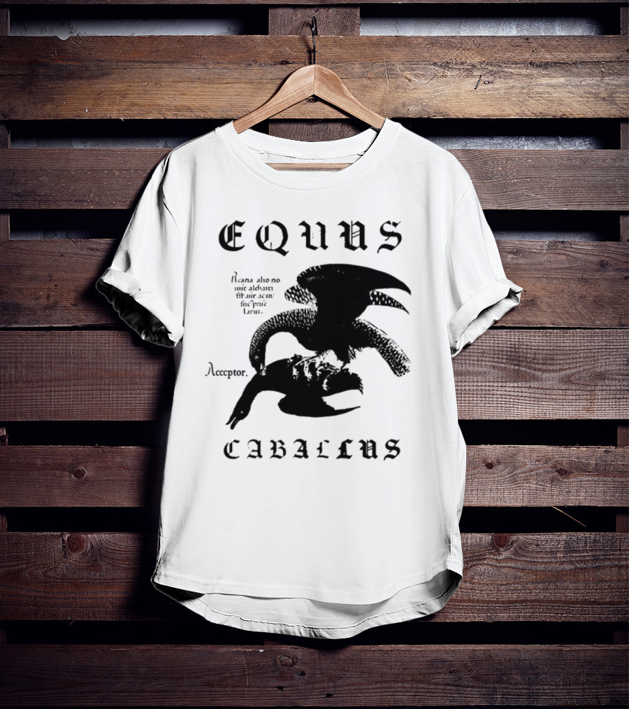 Equus Equi Caballus Latin Horse Text T-Shirt