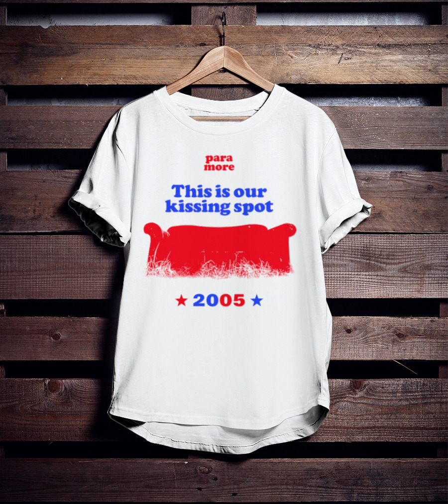 Paramore This Is Our Kissing Spot Couch 2005 T-Shirt