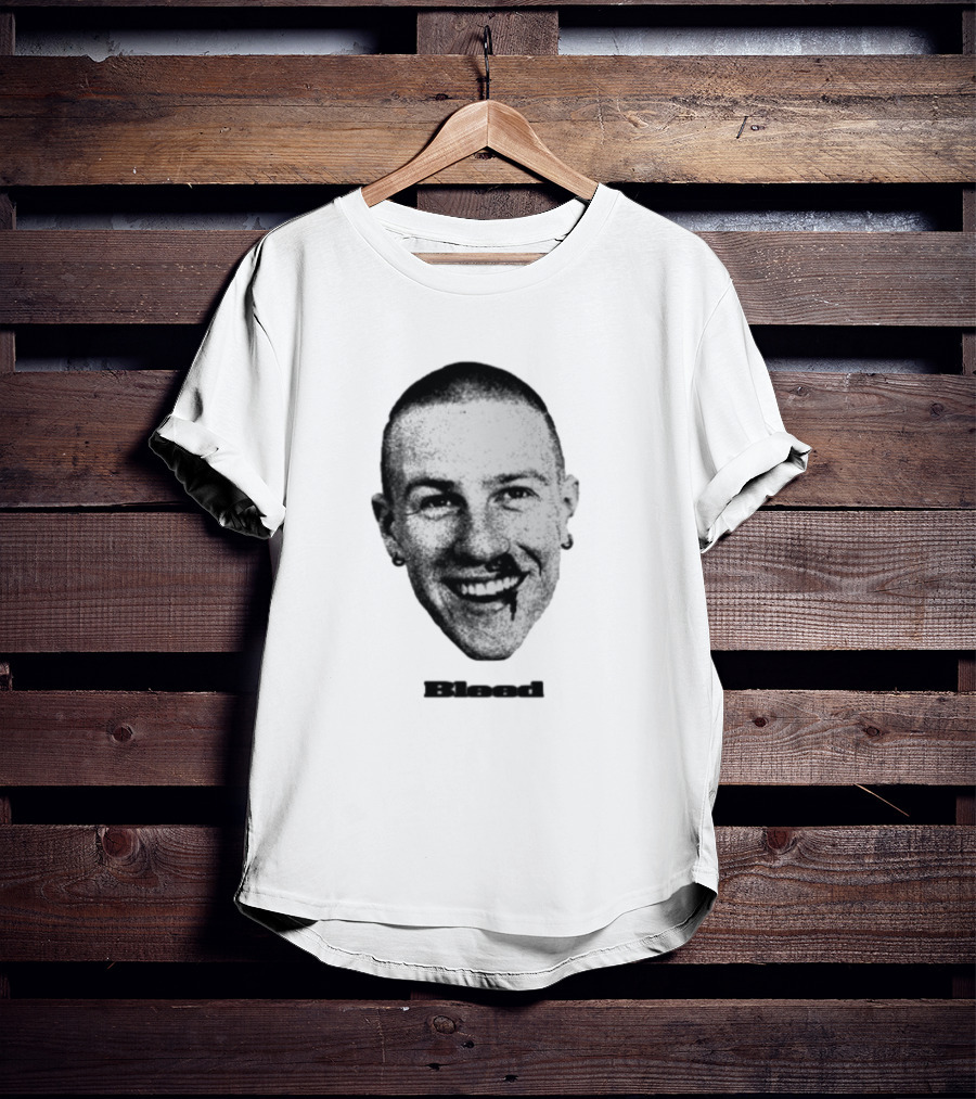 Malcolm Todd Bleed Face Iconic Smiling Portrait T-Shirt