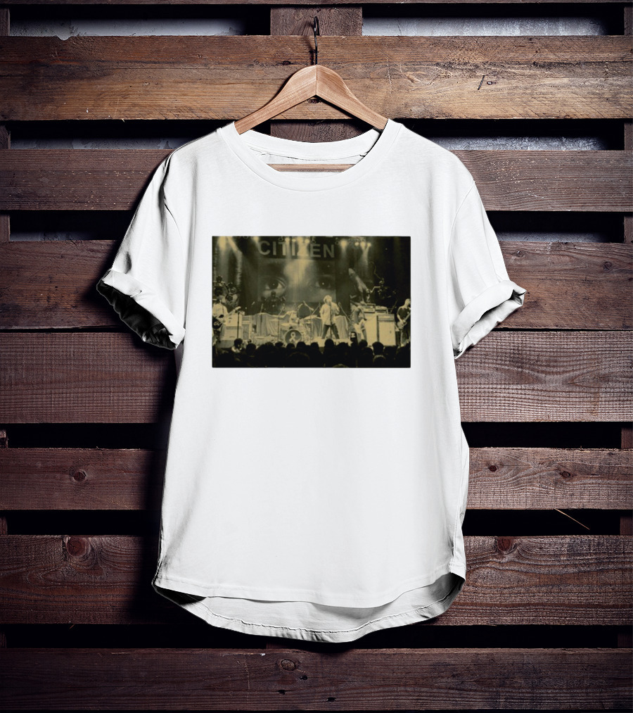 Citizen Be Mine Pull Me In Two I Will Mold Myself Just For You Concert Stage Performance Eyes Banner T-Shirt
