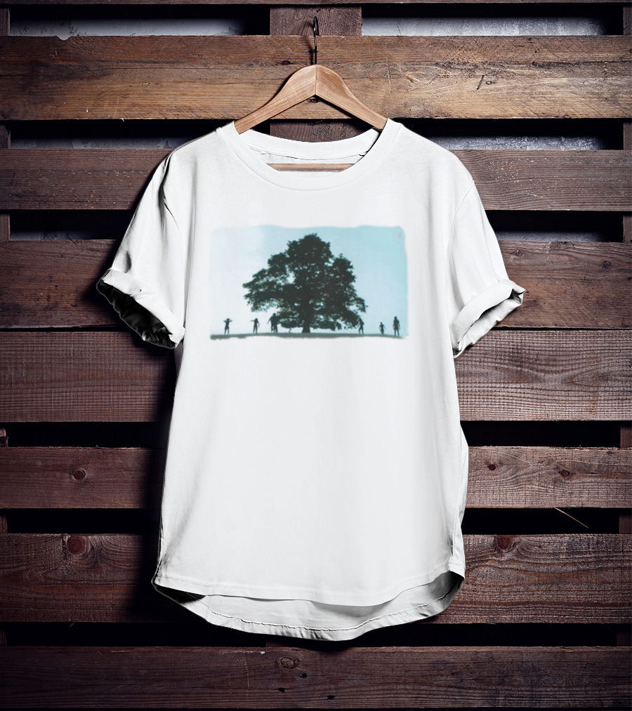 28 Years Later Tree Silhouette With Human Figures T-Shirt