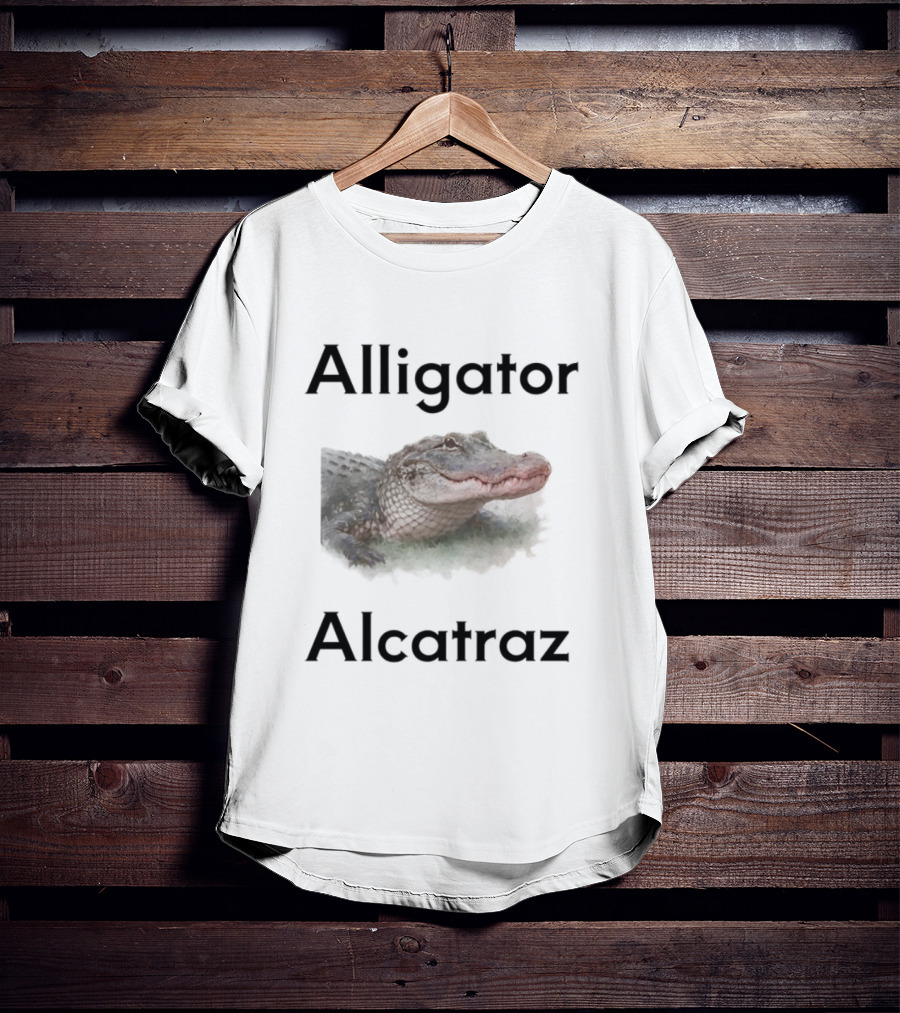 Alligator Alcatraz Crocodilian Escape Island T-Shirt