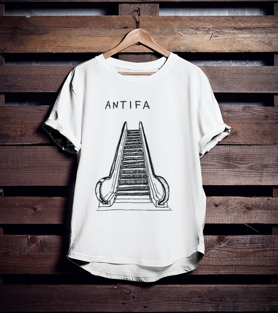 ANTIFA Escalator Don't Tread On Me Vintage T-Shirt