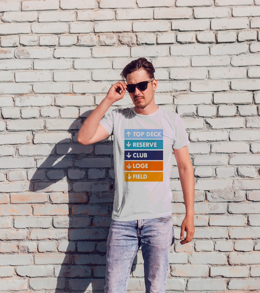 Top Deck Reserve Club Loge Field T-Shirt