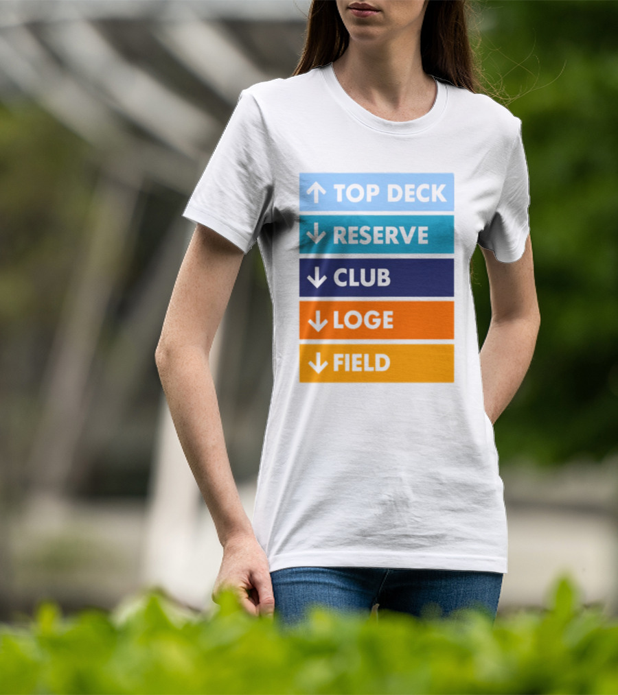 Top Deck Reserve Club Loge Field T-Shirt