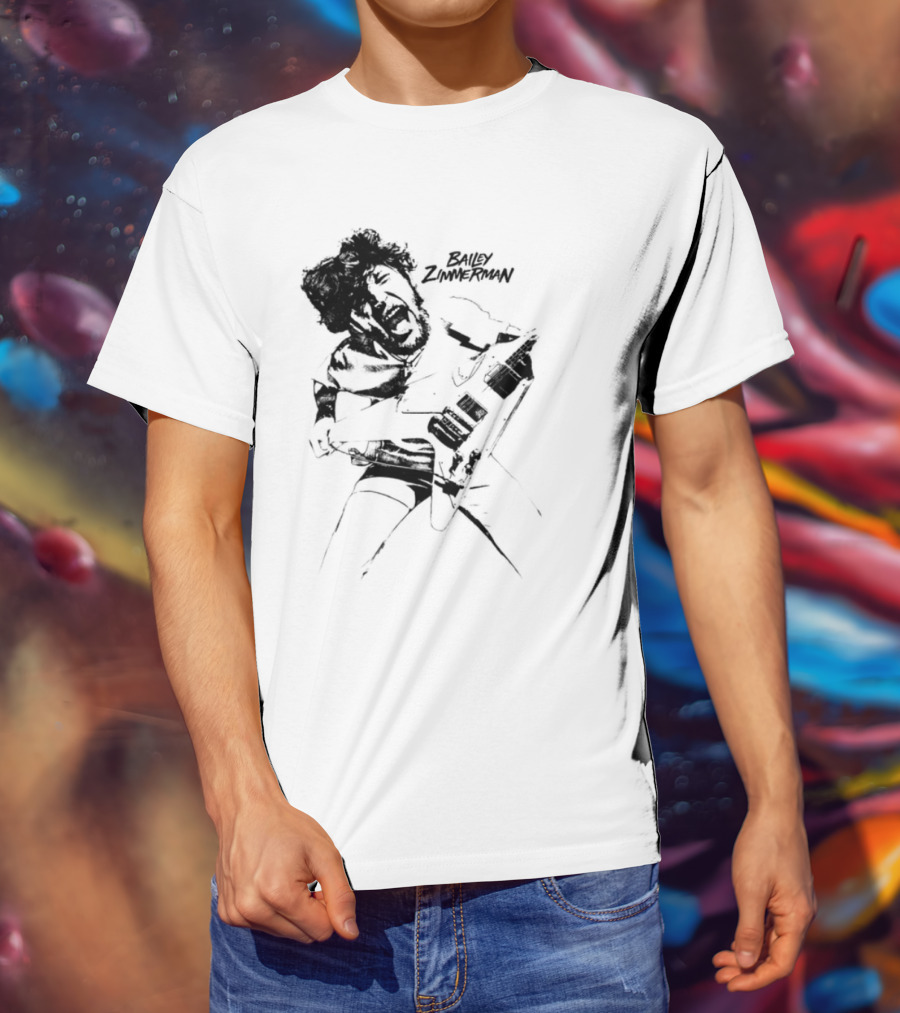 Bailey Scream Classic Ghost Mask Drawing T-Shirt