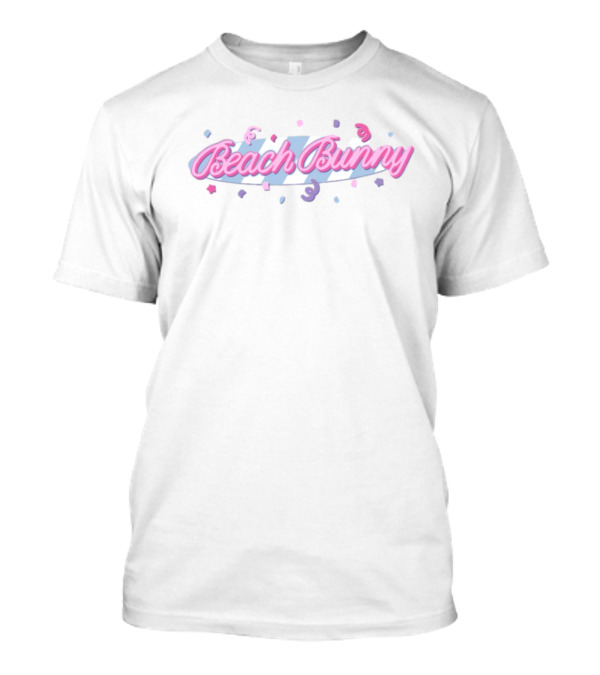 Beach Bunny Clueless Yellow Bold Pink Stripes Playful Pastel Look T-Shirt