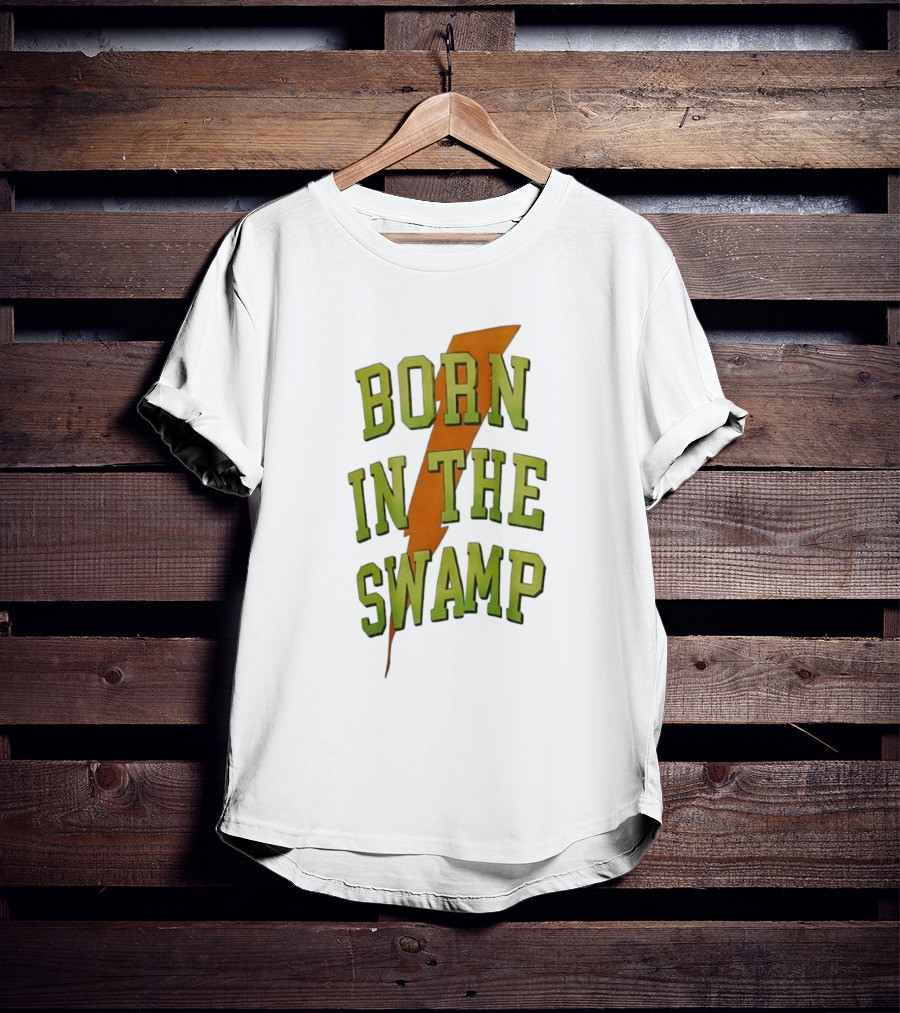 Born In The Swamp Lightning Bolt T-Shirt