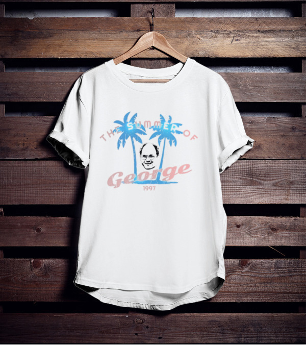 Cem Karsan The Summer Of George Skull Palm Trees 1997 T-Shirt