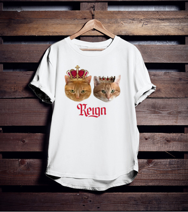 Coach Cat Reign Regal Crowned Feline Kings T-Shirt