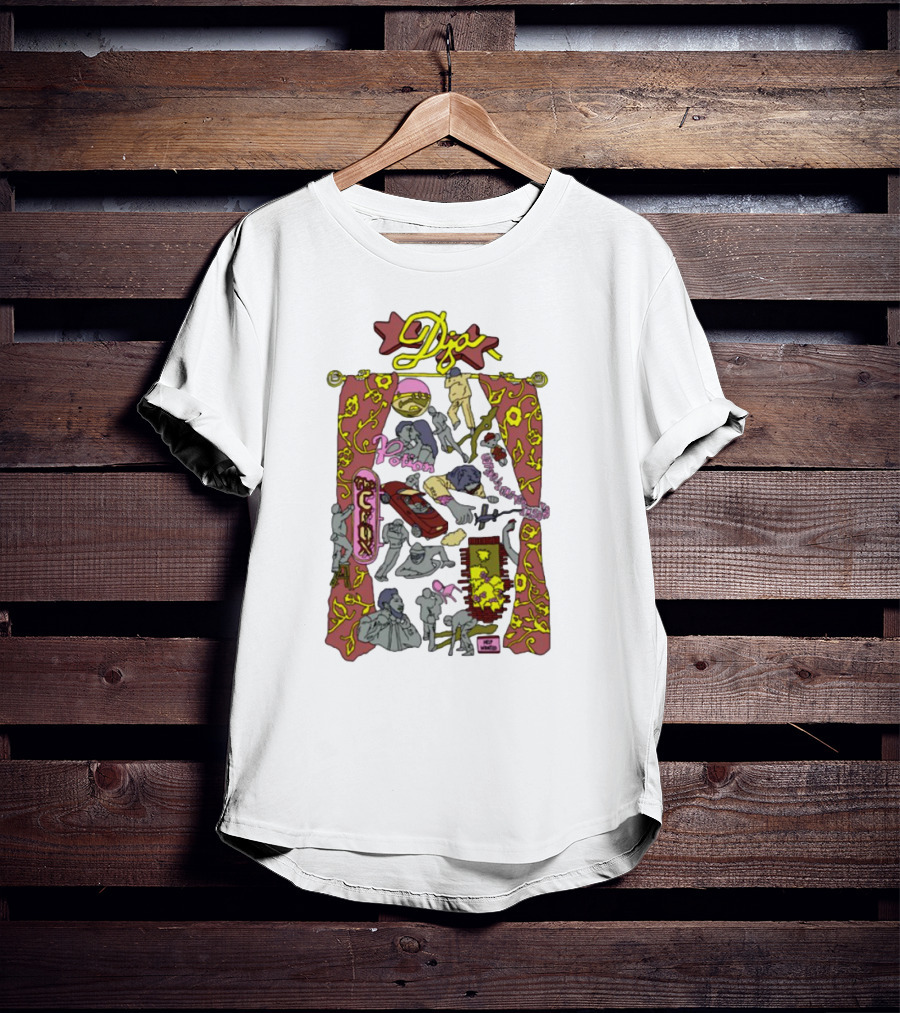 Djo Music Flash Potion Neon Art Style Psychedelic Collage T-Shirt