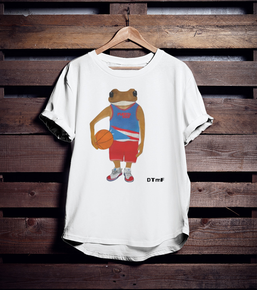 Dtmf Concho Puerto Rico Basketball Frog T-Shirt