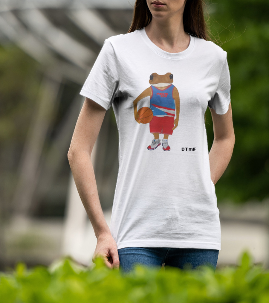 Dtmf Concho Puerto Rico Basketball Frog T-Shirt