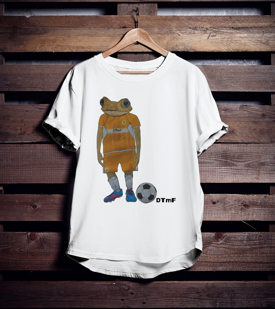Dtmf 91 Frog Soccer Player With Ball T-Shirt