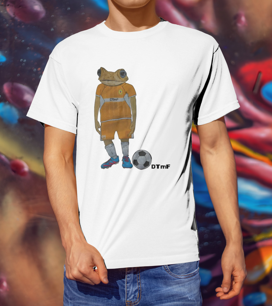 Dtmf 91 Frog Soccer Player With Ball T-Shirt