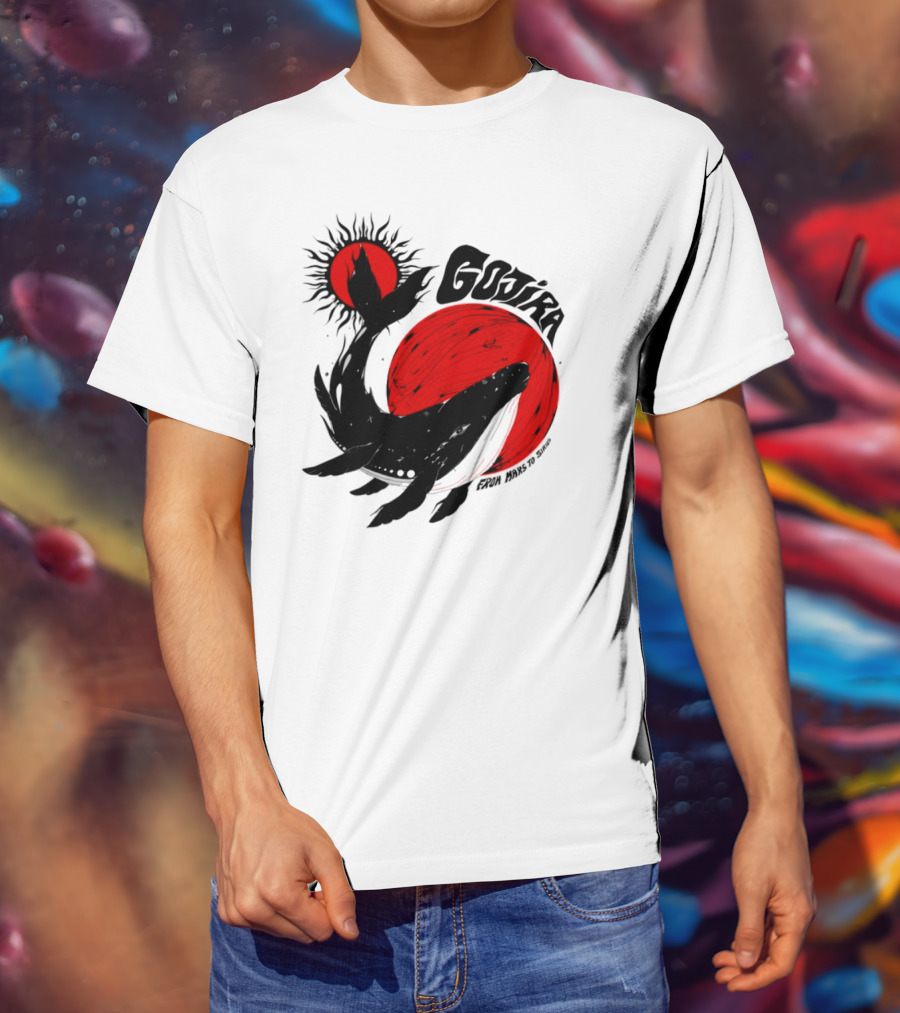 Gojira Whale Red Moon Sun Cosmic Voyage T-Shirt