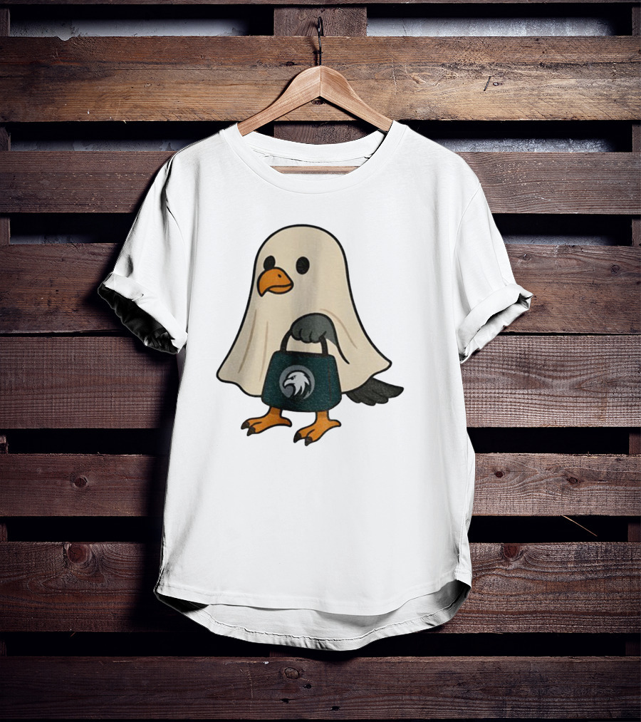 Halloween Ghost Philadelphia Eagles Fly Eagles Fly Football T-Shirt