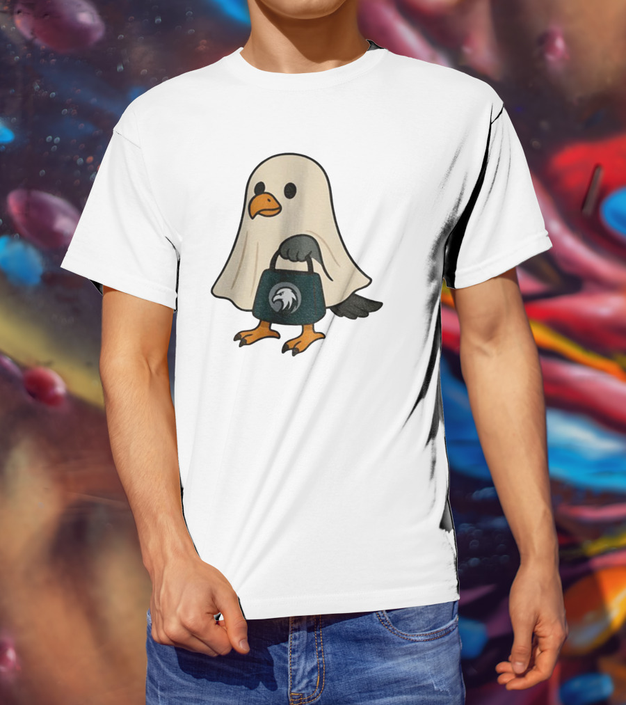 Halloween Ghost Philadelphia Eagles Fly Eagles Fly Football T-Shirt