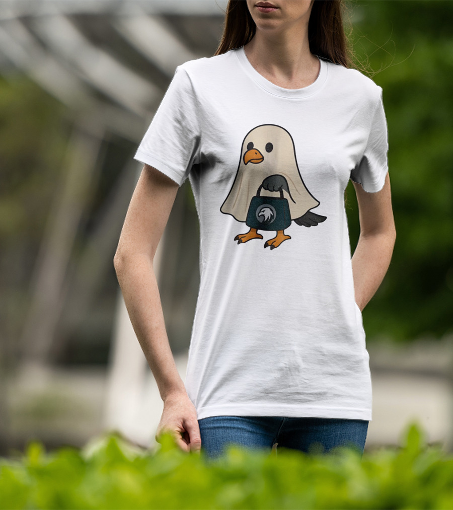 Halloween Ghost Philadelphia Eagles Fly Eagles Fly Football T-Shirt