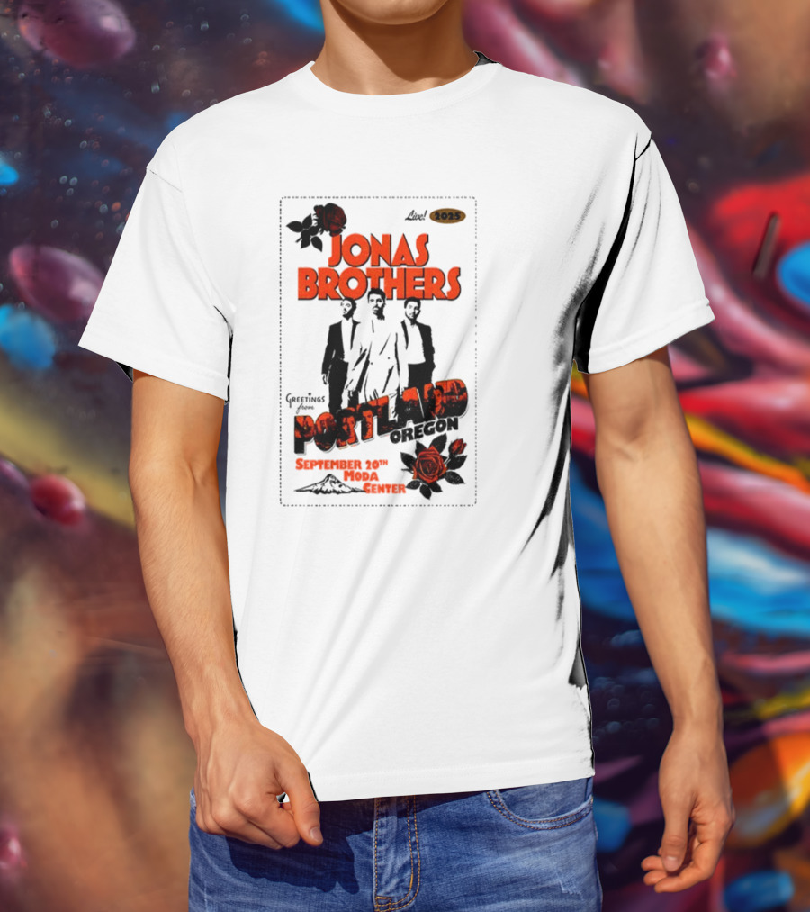 Jonas Brothers Portland Oregon September 20 2023 Moda Center T-Shirt