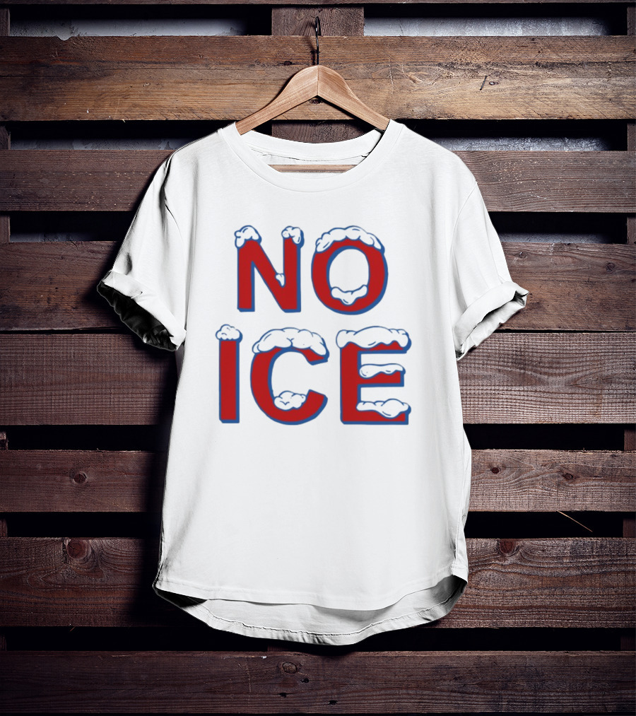 Julien Solomita No Ice Snow-Covered Text T-Shirt
