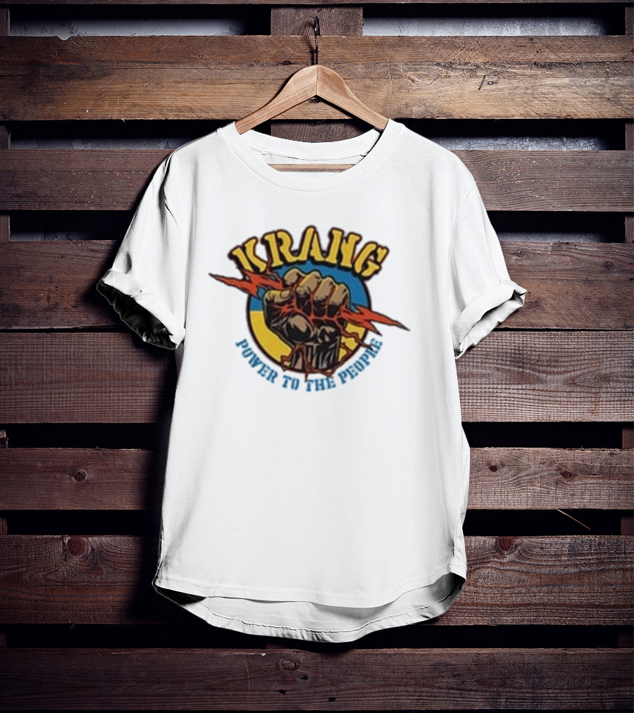 Krang Power To The People Fist With Lightning Bolt T-Shirt