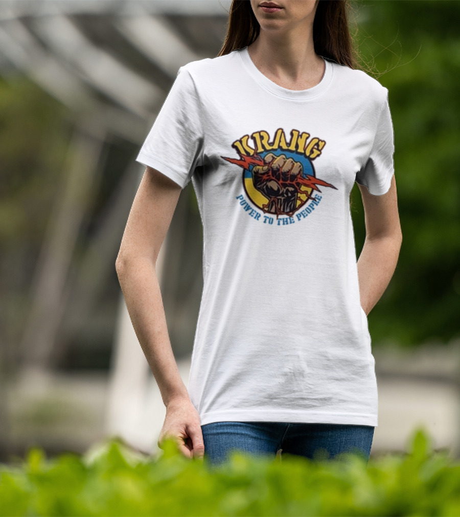 Krang Power To The People Fist With Lightning Bolt T-Shirt