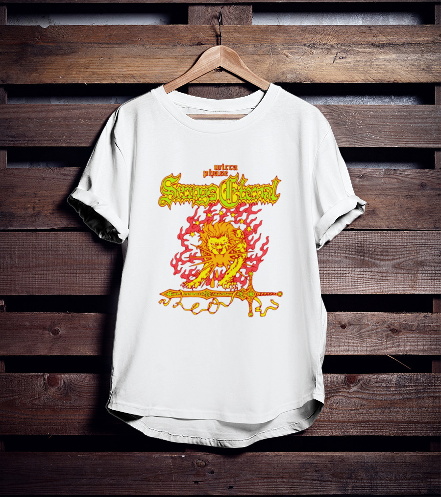 Mecca Blaze Springs Eternal Flaming Lion Sword Leo T-Shirt