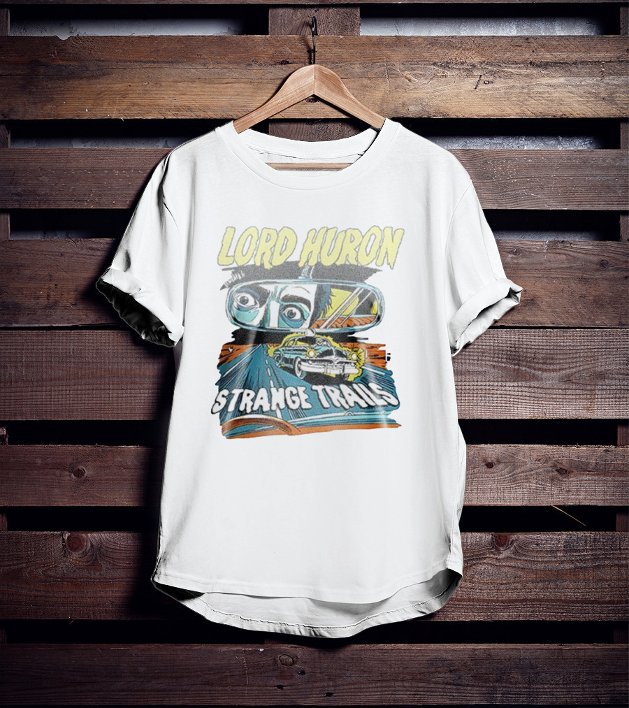 Lord Huron Strange Trails Anniversary Tour Collection Comic Car Road Art T-Shirt
