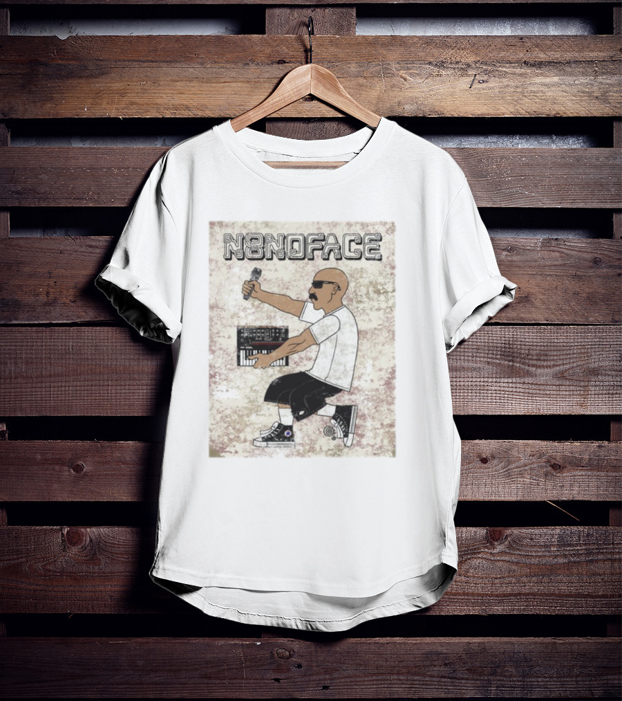 N8noface Az-Tech Synth Microphone And Keyboard Style T-Shirt