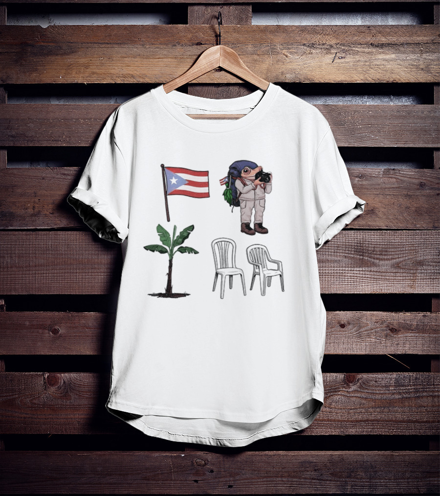 Boricua Puerto Rican Flag Coqui Palm Chairs 2025 T-Shirt
