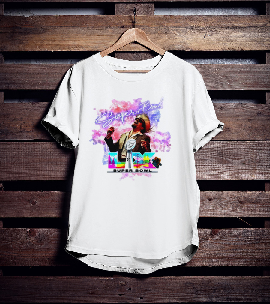 Bad Bunny Super Bowl Halftime LVII Retro NFL Performance Iconic Show T-Shirt