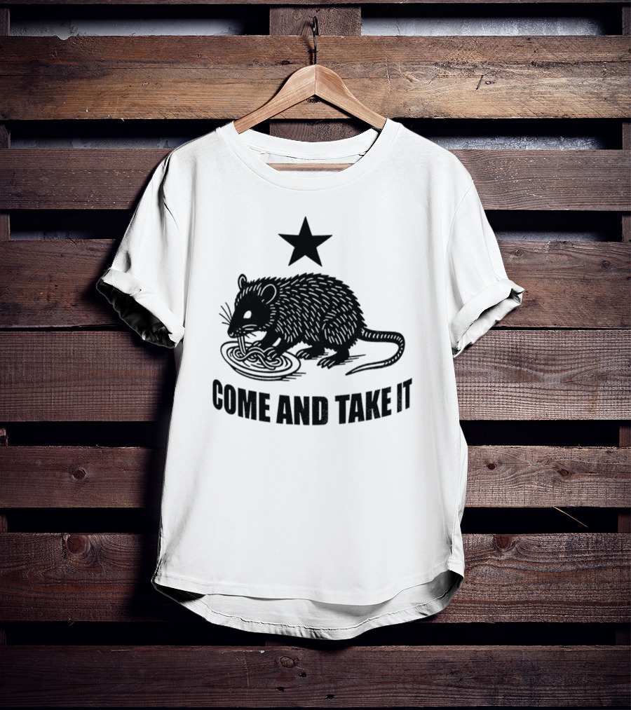 Opossum Come And Take It Flag Political Protest Statement T-Shirt