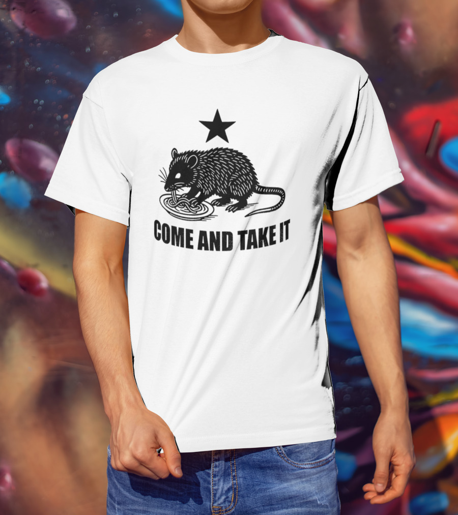Opossum Come And Take It Flag Political Protest Statement T-Shirt