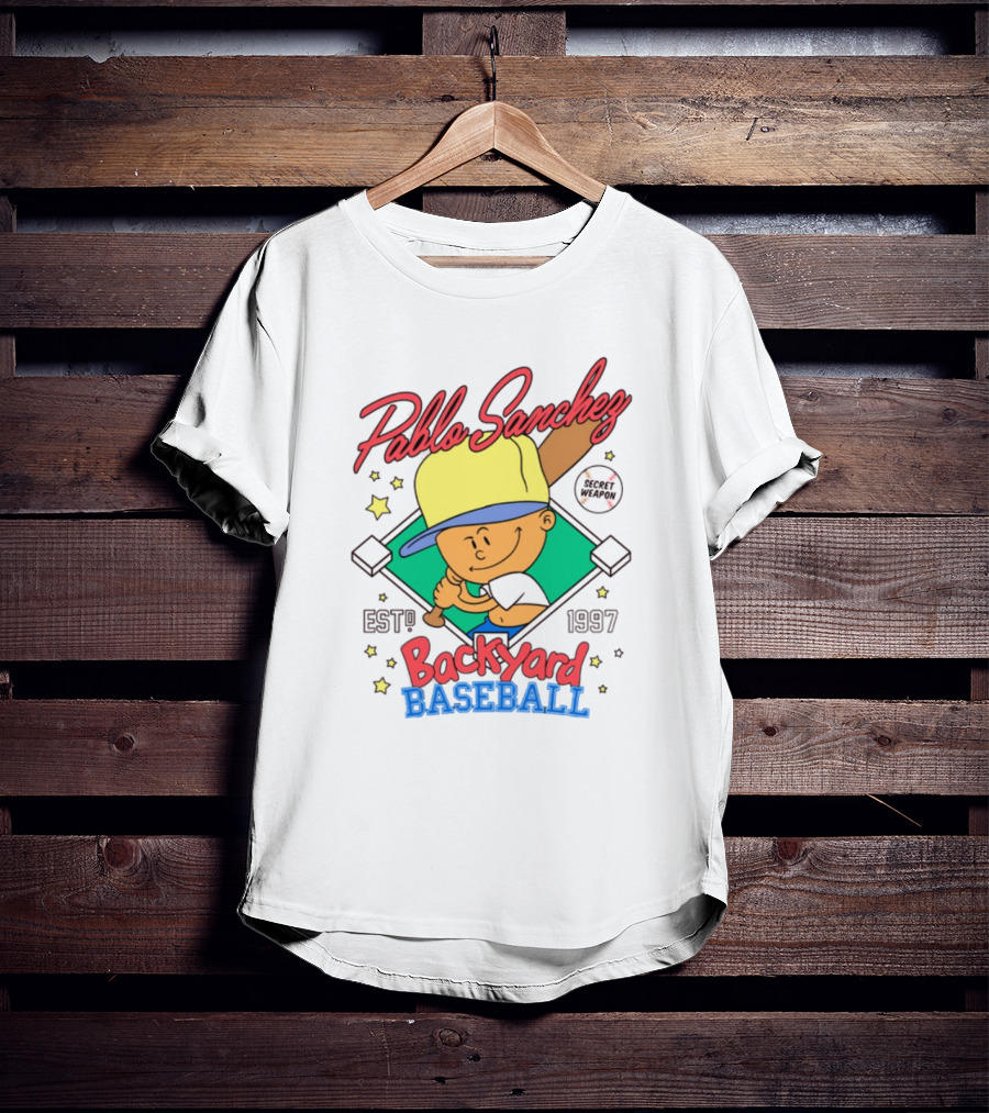Pablo Sanchez Backyard Baseball Established 1997 Secret Weapon T-Shirt