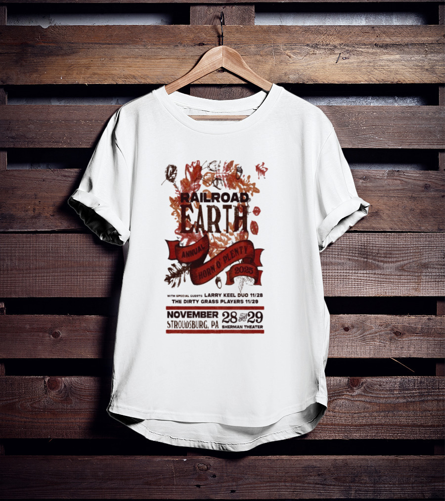 Railroad Earth Annual Horn O Plenty Stroudsburg PA November 28-29 2025 T-Shirt