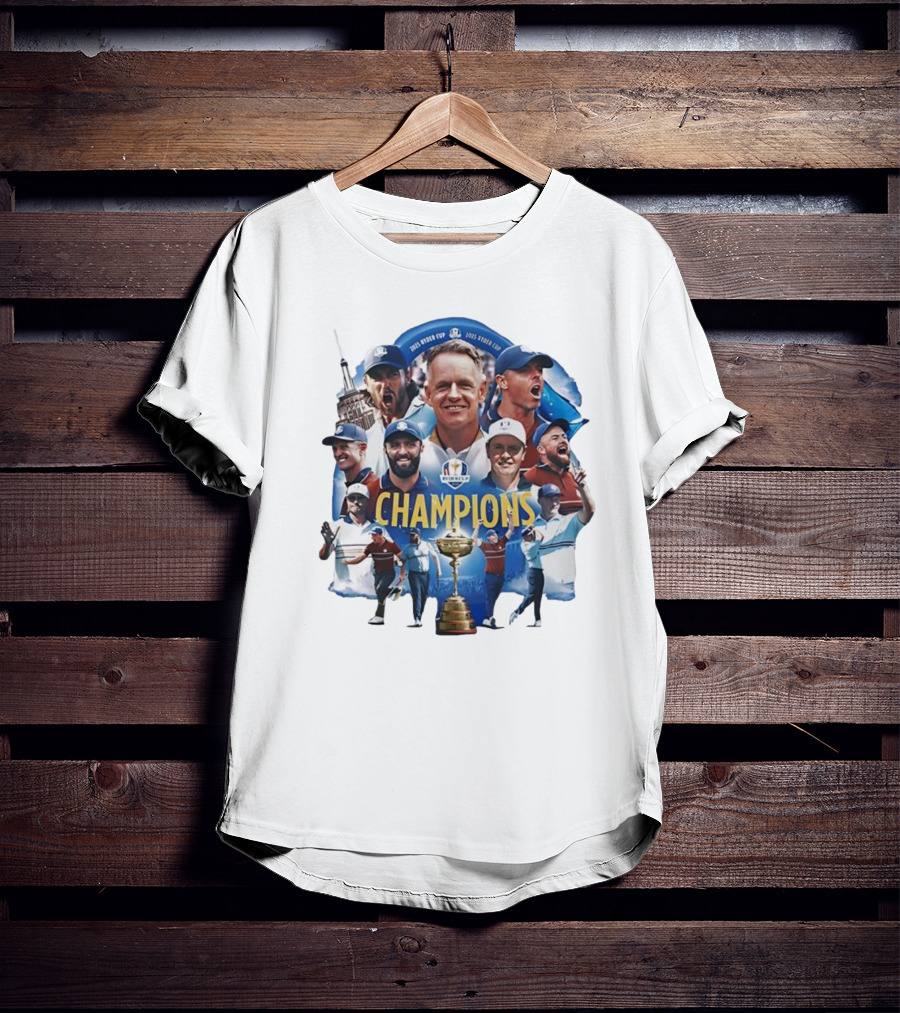 2025 Ryder Cup Team Europe Champions Celebration T-Shirt