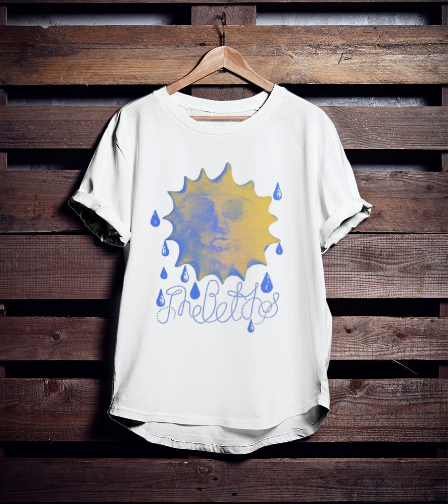 The Beths Sad Sunshine Blue Tears Yellow Face T-Shirt