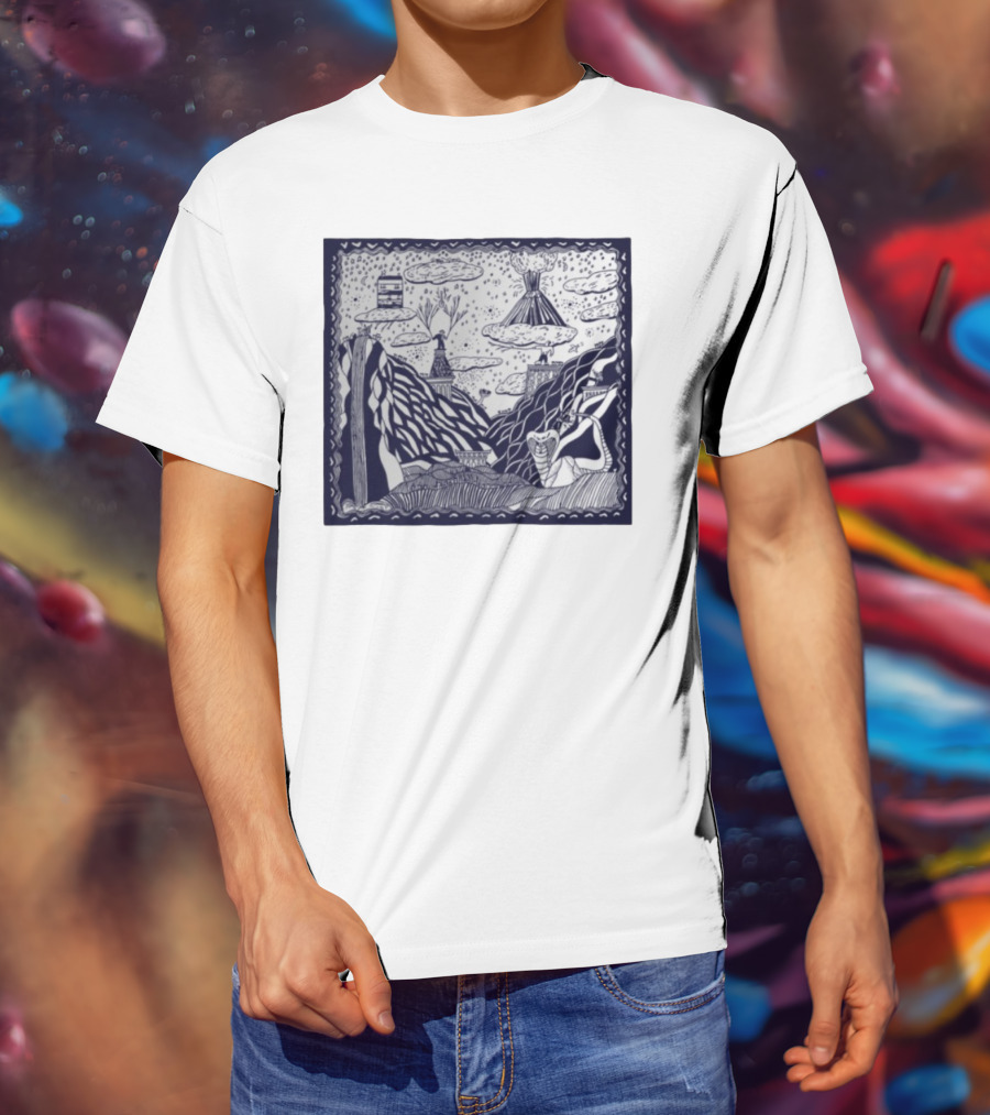 Thestorysofarca The Story So Far Album Art Snake Volcano Pattern Clouds T-Shirt