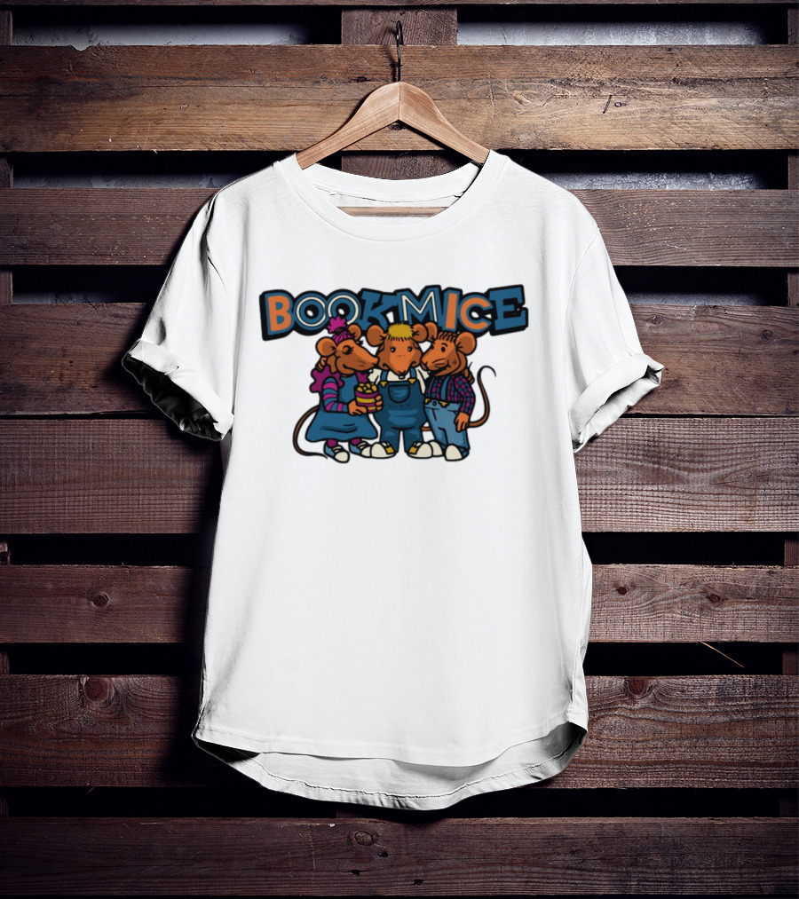Bookmice TVO Kids Show Characters Retro Cartoon Mice Trio T-Shirt