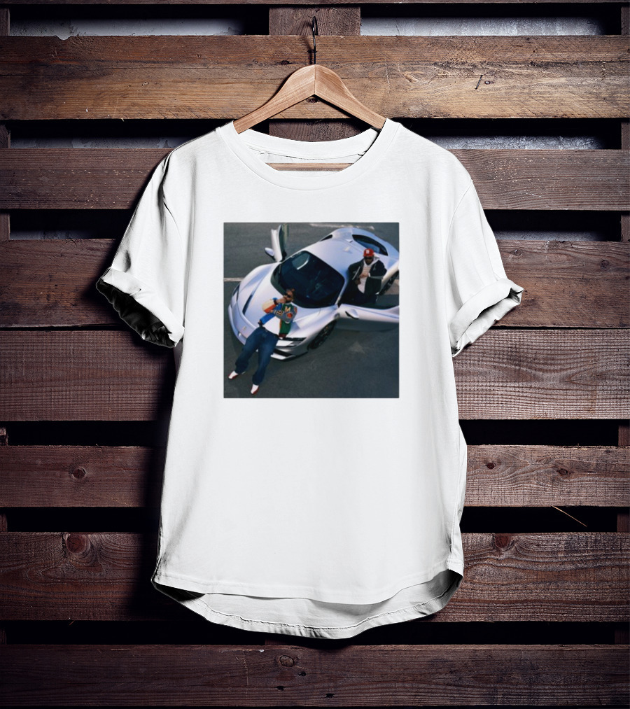Until Night Comes Album Silver Sports Car Duo T-Shirt