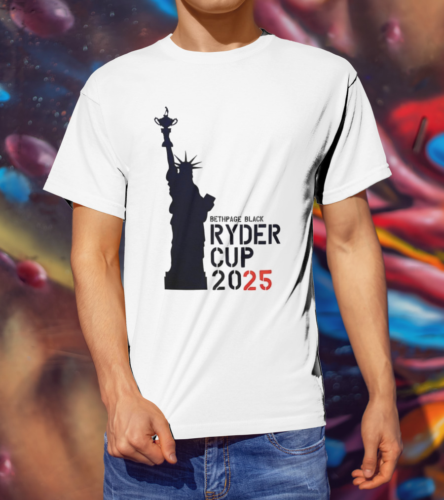 USA Ryder Cup 2025 Liberty Bethpage Black T-Shirt