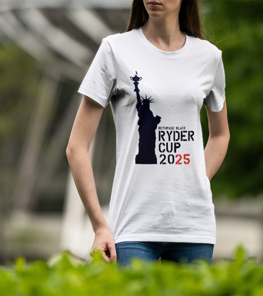 USA Ryder Cup 2025 Liberty Bethpage Black T-Shirt
