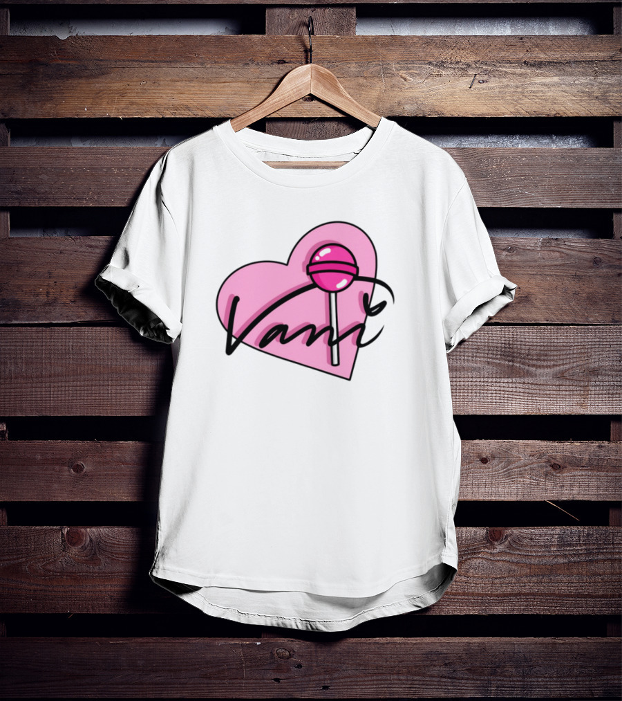 Vanilbean Heart Lollipop Signature T-Shirt