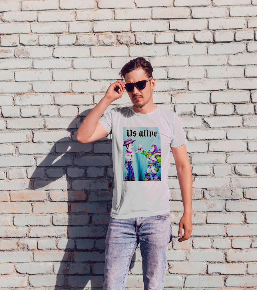 Ils Alive Woody And Buzz Lightyear Fist Bump T-Shirt