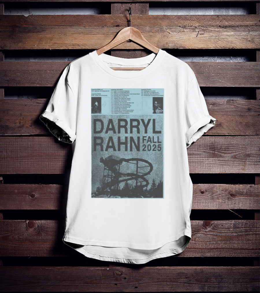 Darryl Rahn Fall Tour 2025 Water Slide Concert Dates T-Shirt