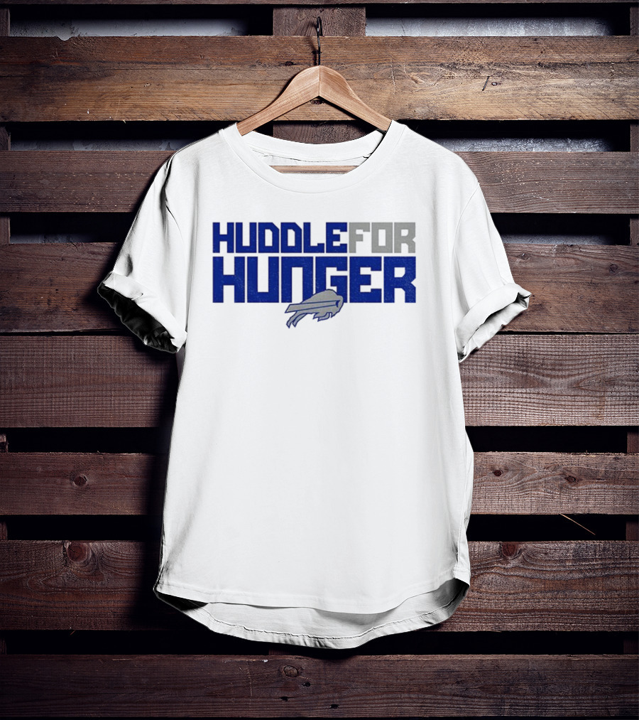Huddle For Hunger Buffalo Bills NFL Football T-Shirt