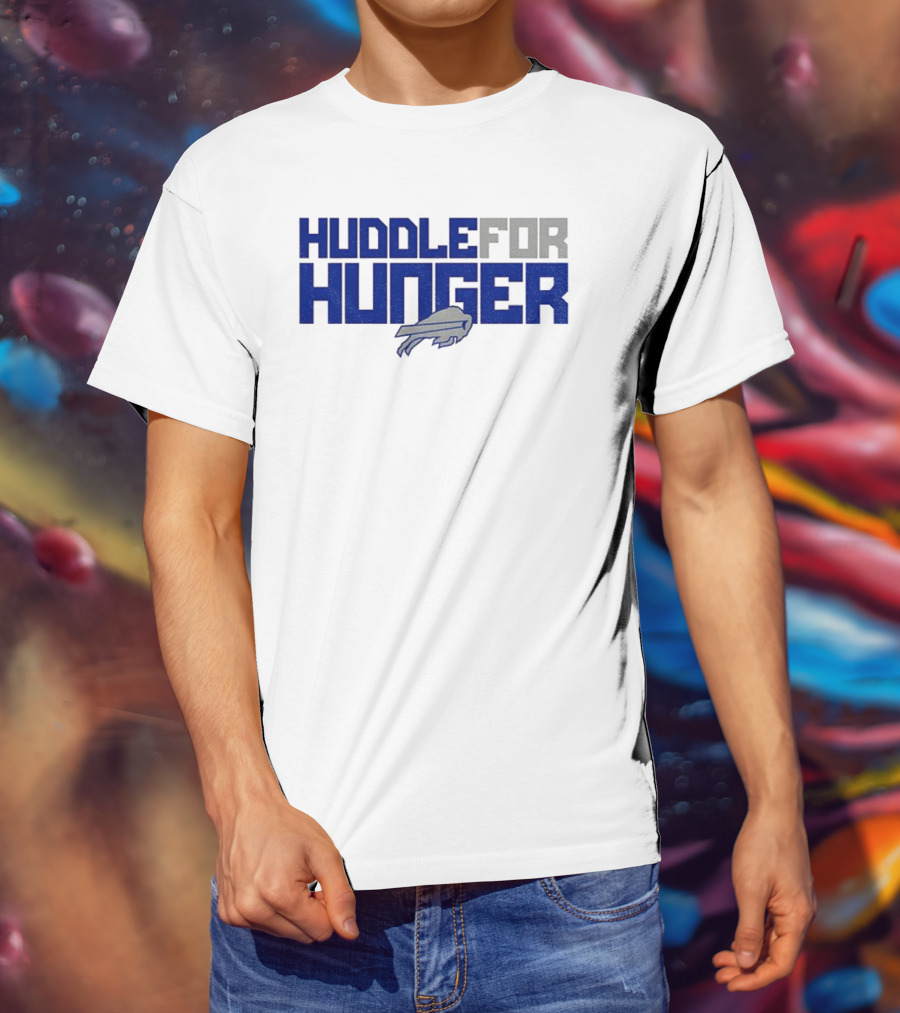 Huddle For Hunger Buffalo Bills NFL Football T-Shirt