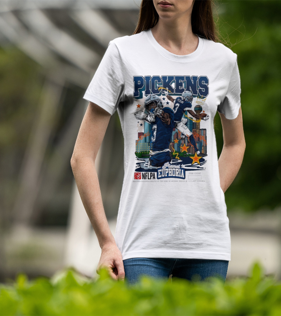 Pickens Planet Euphoria NFPLA Players Inc Iconic Sports Theme T-Shirt