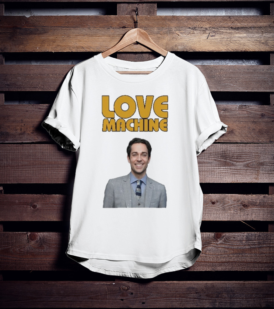 Zachary Levi Love Machine Raglan Smiling Style T-Shirt